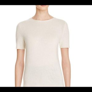 Theory “Tolleree” Cashmere Short Sleeve Sweater